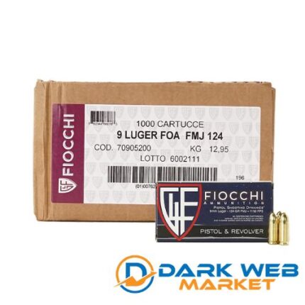 Fiocchi Ammunition 9mm 124gr FMJ 1000 rounds